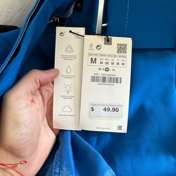 NWT Zara high waisted belted pants - Picture 14 of 16